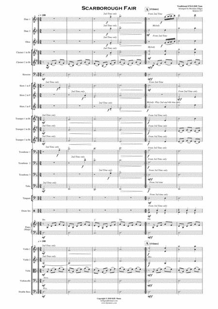 Scarborough Fair Orchestra Score And Parts Pdf Page 2