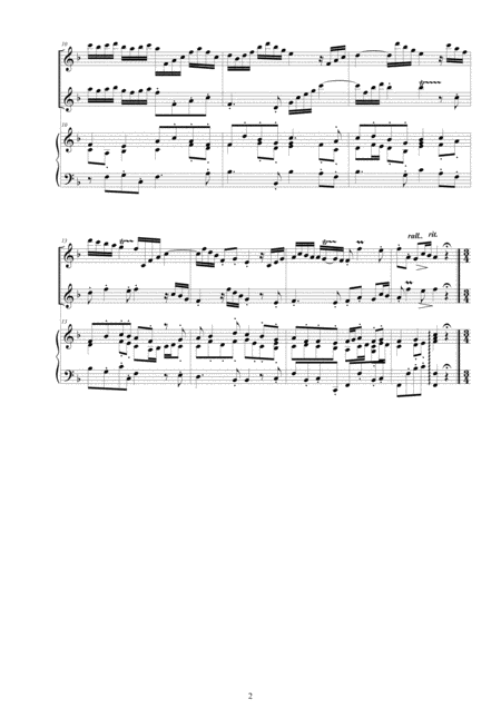 Scarlatti A Flute Sonata No 9 In F Major For Two Flutes And Cembalo Page 2