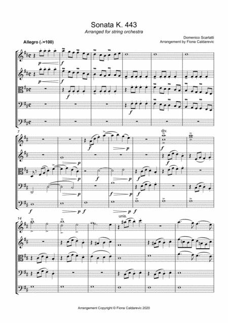 Scarlatti Sonata K433 Arranged For String Orchestra Page 2