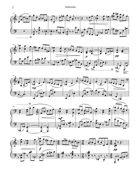 Scherzino For Piano Page 2