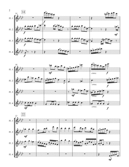 Scherzo Dirge And Finale For Flute Quartet Page 2