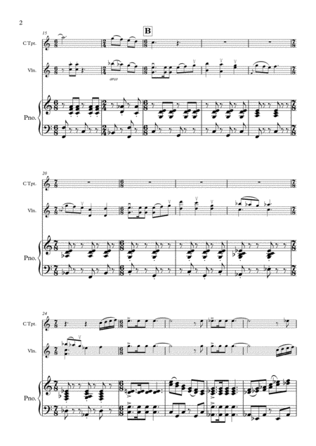 Scherzo Trumpet Violin Piano Page 2