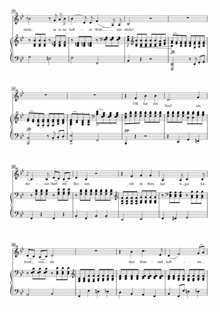 Schubert An Die Musik For Low Voice In B Flat Major Page 2