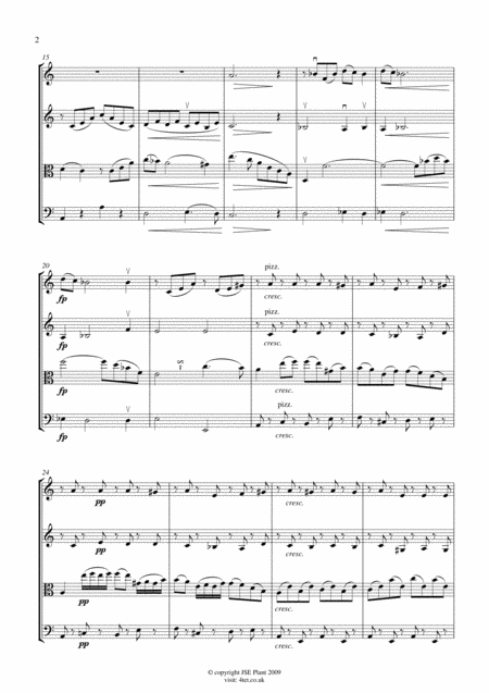 Schubert Arpeggione Sonata Mov 1 For String Quartet Score And Parts Page 2