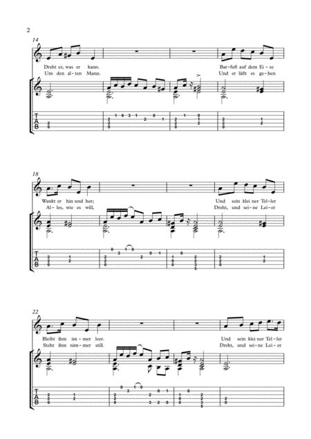 Schubert Der Leiermann For Voice And Guitar Page 2