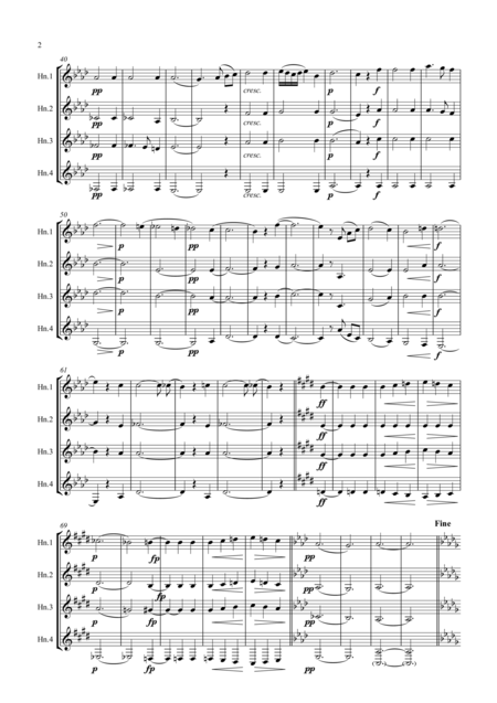 Schubert Moment Musical No 6 In Ab D780 Op 94 Horn Quartet Page 2