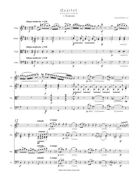 Schubert Quartet For Flute Guitar Viola Cello Page 2