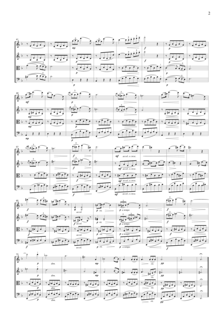 Schubert Serenade For String Quartet Cs003 Page 2