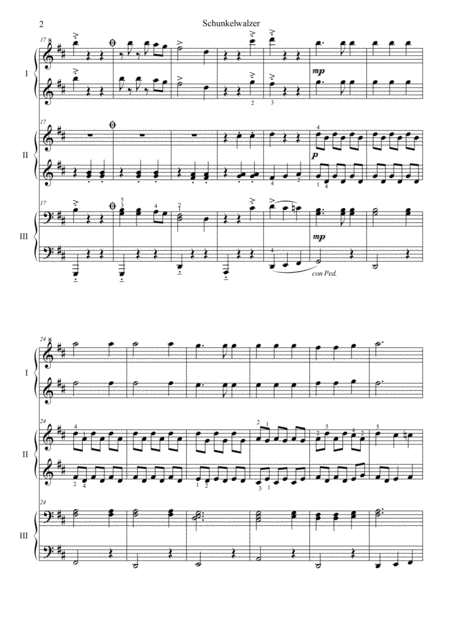 Schunkelwalzer Oktoberfest Waltz For 6 Hand Piano Page 2