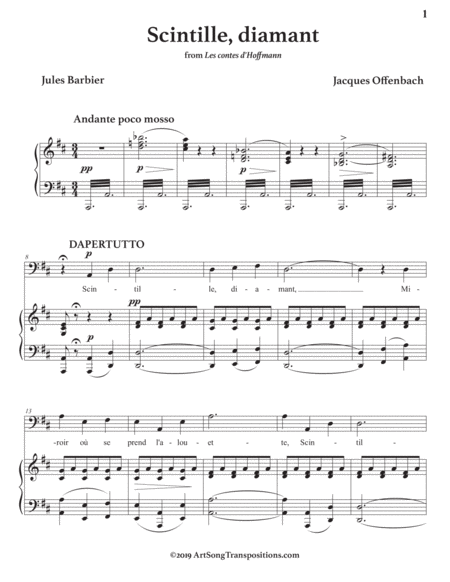 Scintille Diamant Transposed To D Major Page 2