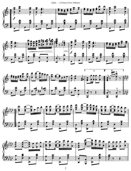 Scott Joplin A Breeze From Alabama Original Version Page 2