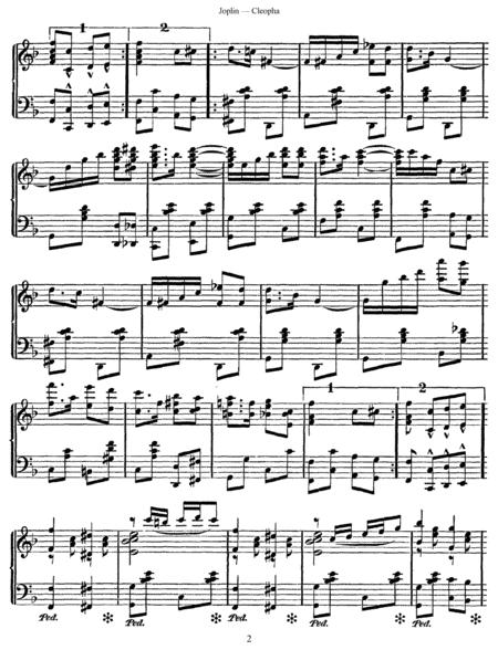 Scott Joplin Cleopha Original Version Page 2