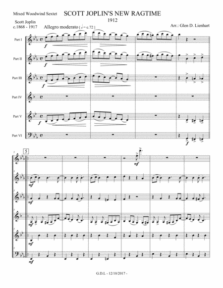 Scott Joplins New Ragtime Woodwind Sextet Page 2