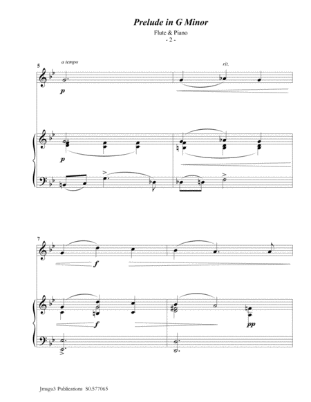 Scriabin Prelude In G Minor For Flute Piano Page 2