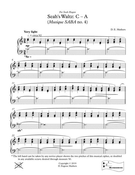 Seahs Waltz C A Musique Saba No 4 Page 2