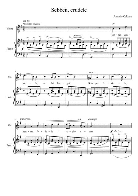 Sebben Crudele E Minor Page 2