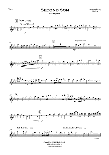 Second Son For Stephen Orchestra Score And Parts Pdf Page 2