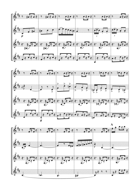 Seguedille Les Dragons D Alcala From Carmen Suite For Clarinet Quartet Page 2