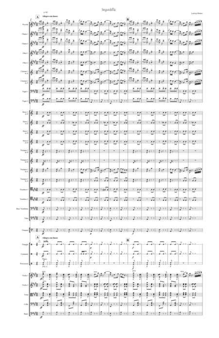 Seguidilla For Orchestra Ballet Music Page 2