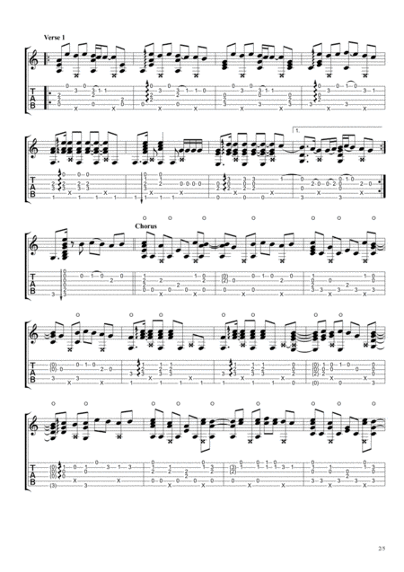 Senorita Fingerstyle Guitar Page 2
