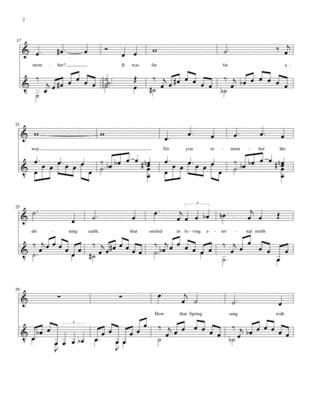 Sentimental Song For Alto Voice And Guitar Page 2