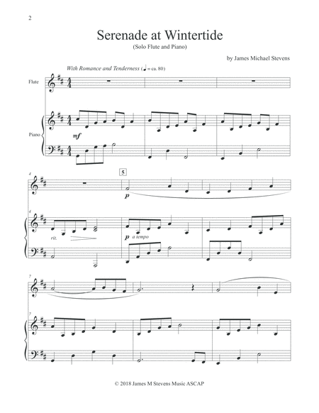 Serenade At Wintertide Flute Piano Page 2