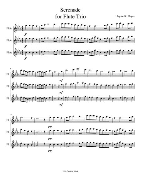 Serenade For Flute Ensemble Trio Page 2