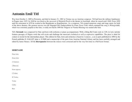 Serenade For Flute Horn And Orchestra Page 2