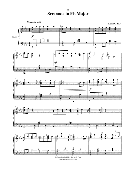 Serenade In Eb Major Original Piano Solo Page 2