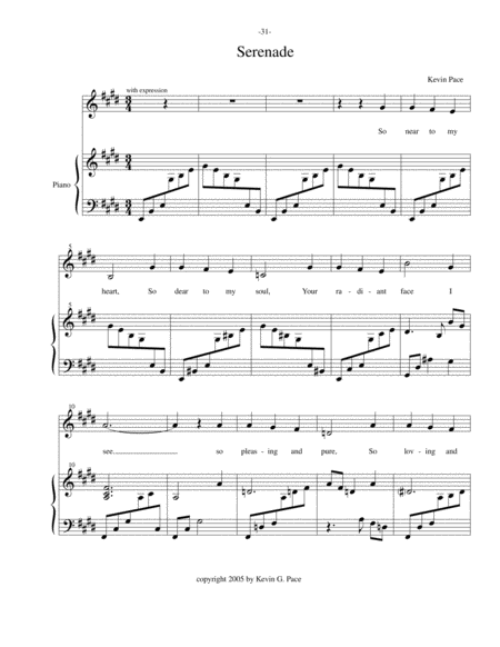 Serenade Vocal Solo With Piano Accompaniment Page 2