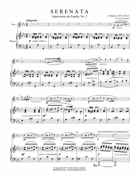 Serenata Espanola For Flute Violin And Piano Page 2