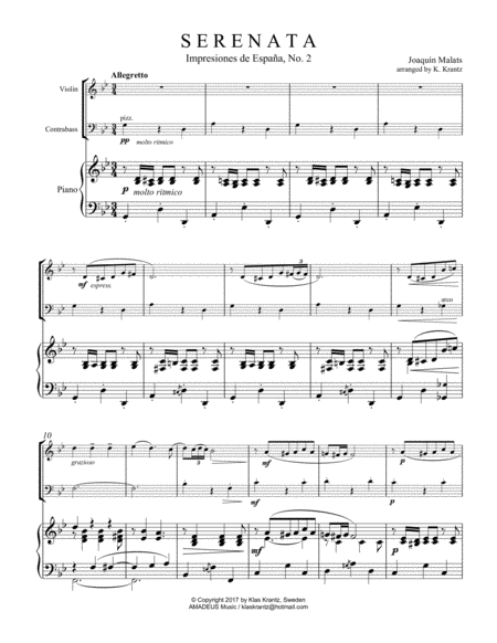 Serenata Espanola For Piano Trio Pno Vln Cb Page 2
