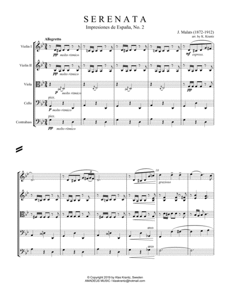 Serenata Espanola For String Quintet Orchestra Page 2