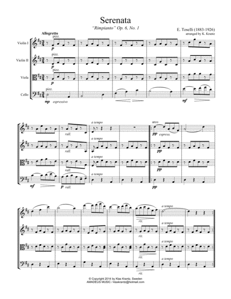 Serenata Rimpianto Op 6 For String Quartet Page 2