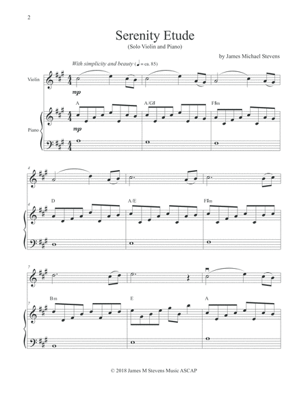 Serenity Etude Violin Piano Page 2