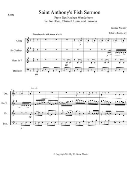 Sermon To The Fish For Woodwind Quartet Page 2