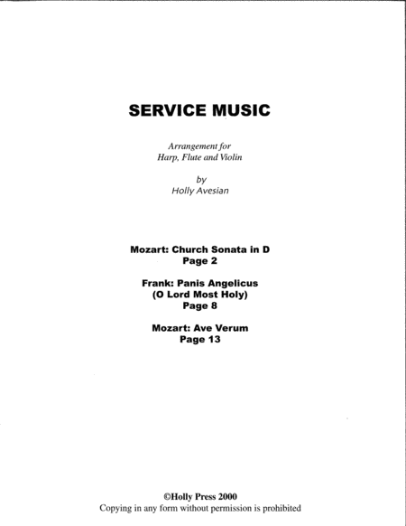 Service Music Page 2