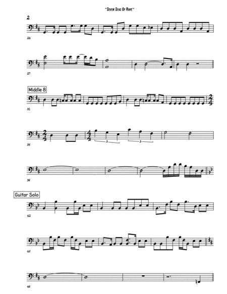 Seven Seas Of Rhye Bass Guitar Tab Page 2