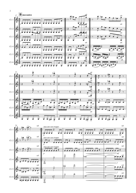 Sextet For Clarinets Page 2