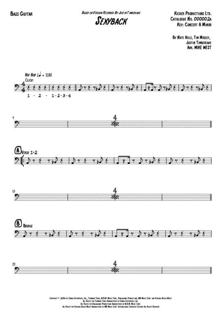 Sexyback Bass Guitar Page 2