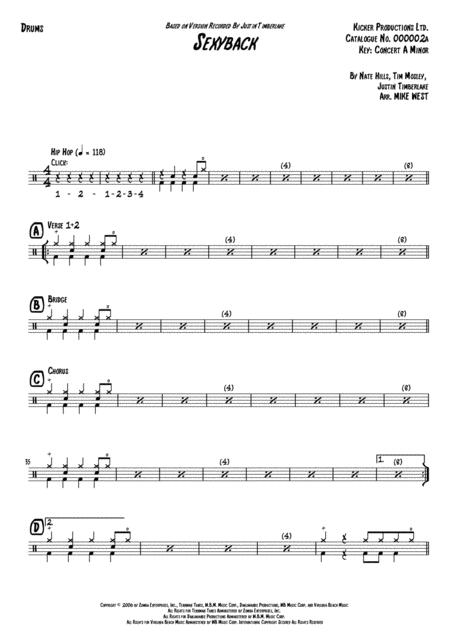 Sexyback Drums Page 2