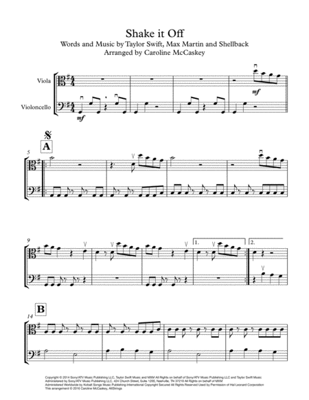 Shake It Off Viola And Cello Duet Page 2