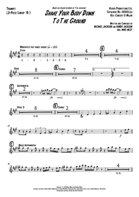 Shake Your Body Down To The Ground 3 Piece Brass Section B Page 2