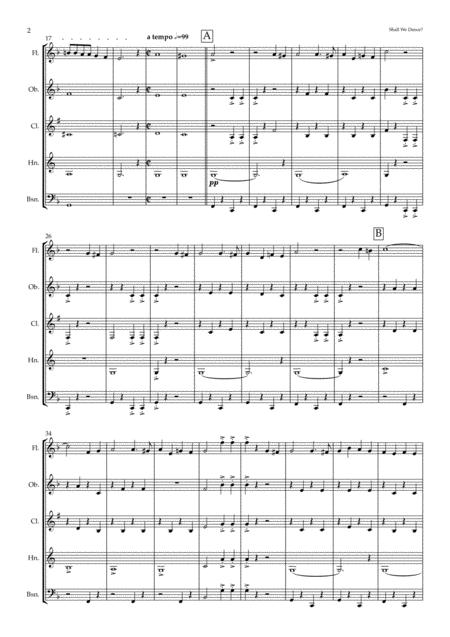 Shall We Dance From The King And I For Wind Quintet Page 2