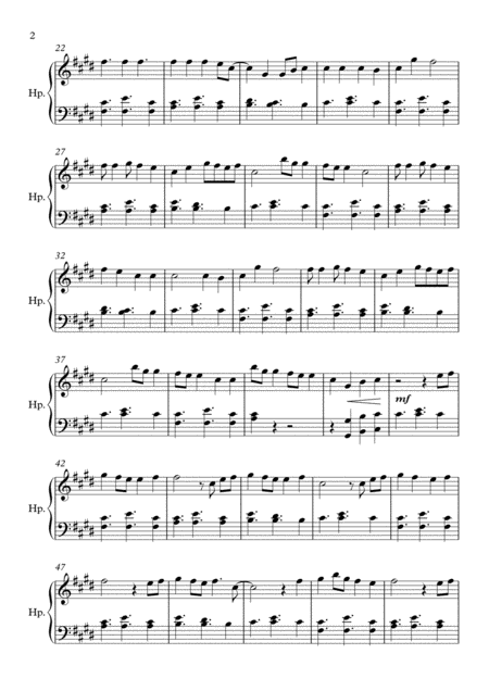 Shape Of You Harp Solo Page 2