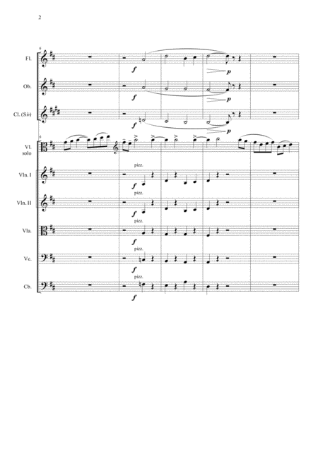 Shchostakobich Adagio From The Limpid Stream For Viola Solo Page 2