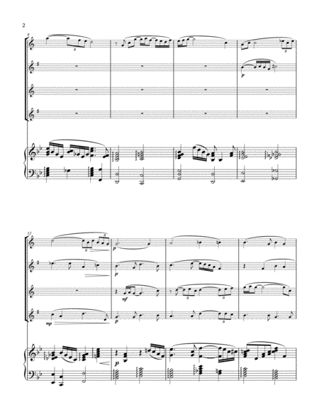 She Glides As She Walks For Sax Quartet And Piano Page 2