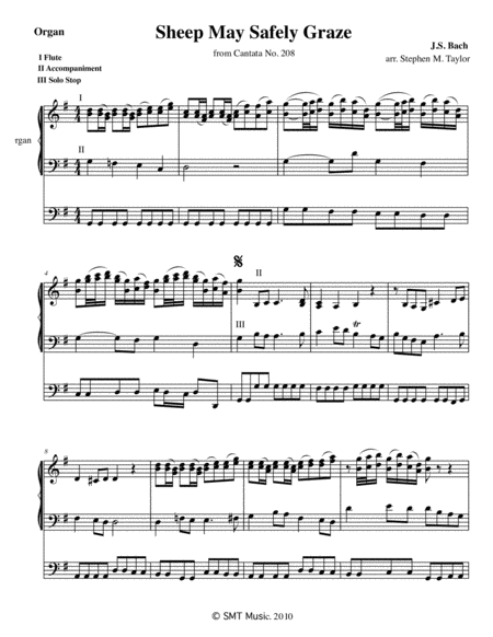 Sheep May Safely Graze Violin And Organ Page 2