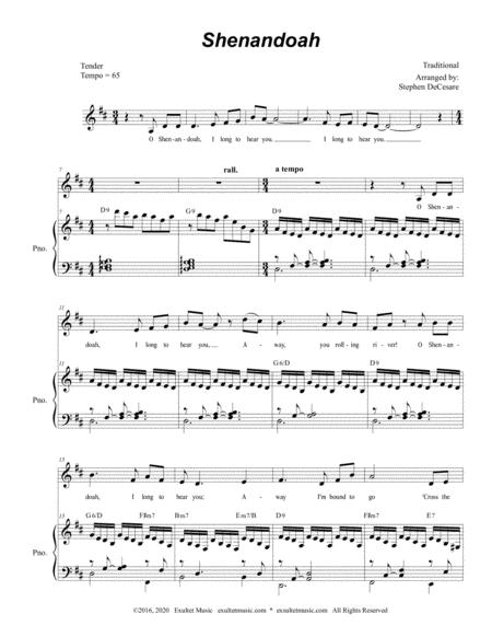 Shenandoah For Unison Choir Page 2