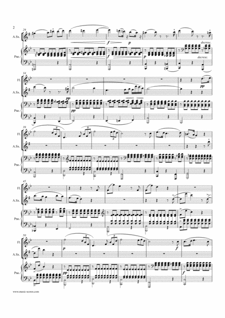 Shepherd On The Rock Alto Sax Flute And Piano Page 2